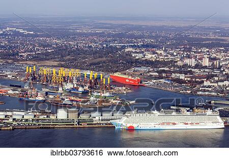 "Bremen City Seaport area, north port, port facilities, Weser River, container terminal, loading cars, cruise terminal, cruise ship, Norwegian Breakaway, Bremerhaven, Bremen, Germany, Europe" View Large Photo Image Stock Photograph - "Bremen City Seaport area, north port, port facilities, Weser River, container terminal, loading cars, cruise terminal, cruise ship, Norwegian Breakaway, Bremerhaven, Bremen, Germany, Europe". Fotosearch