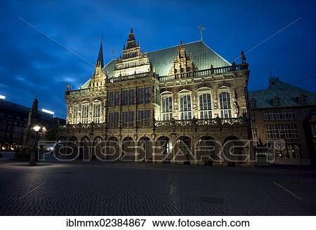 "Bremen Town Hall on the Market Square, Bremen, Germany, Europe" View Large Photo Image Stock Photo - "Bremen Town Hall on the Market Square, Bremen, Germany, Europe". Fotosearch