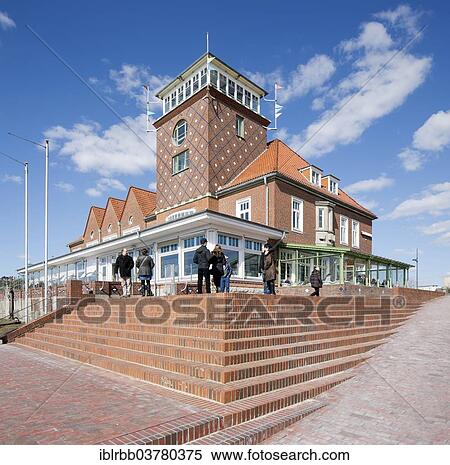 "Bremerhaven beach hall, waiting room for passenger ship services to Heligoland, Helgoland, restaurant, Bremerhaven, Bremen, Germany, Europe" View Large Photo Image Stock Photography - "Bremerhaven beach hall, waiting room for passenger ship services to Heligoland, Helgoland, restaurant, Bremerhaven, Bremen, Germany, Europe". Fotosearch