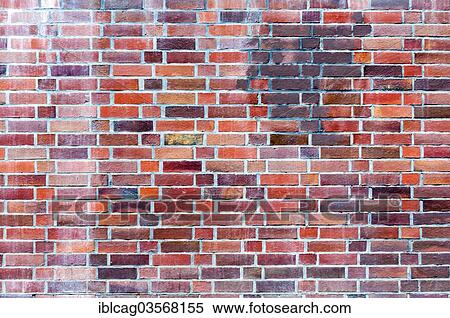 Stock Photography - "Brick wall, Frankfurt am Main, Hesse, Germany, Europe". Fotosearch