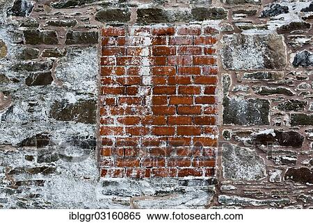 Stock Photography - "Bricked-up window, Castle Douglas, Dumfries and Galloway, Scotland, United Kingdom, Europe". Fotosearch
