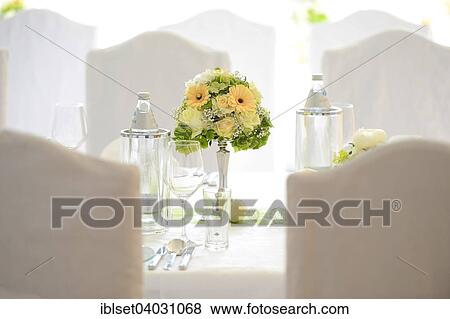 "Bridal bouquet on wedding table, table decoration" View Large Photo Image Stock Photo - "Bridal bouquet on wedding table, table decoration". Fotosearch