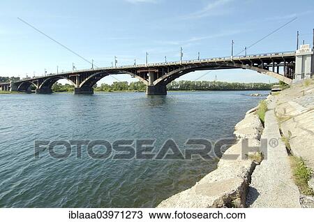 "Bridge across Angara river, historic city center, Irkutsk, Siberia, Russia, Europe" View Large Photo Image Stock Image - "Bridge across Angara river, historic city center, Irkutsk, Siberia, Russia, Europe". Fotosearch