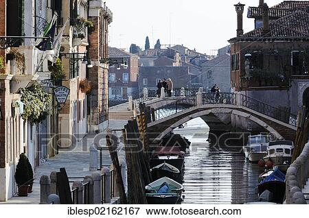 "Bridge, houses along a canal, Rio de la Fornace, Dorsoduro quarter, Venice, Venezia, Veneto, Italy, Europe" View Large Photo Image Stock Photo - "Bridge, houses along a canal, Rio de la Fornace, Dorsoduro quarter, Venice, Venezia, Veneto, Italy, Europe". Fotosearch