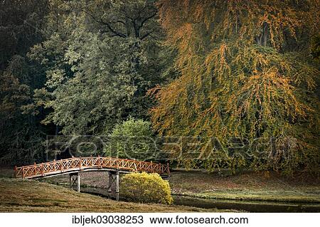 "Bridge over Schlangensee lake, Branitzer Park, Cottbus, Brandenburg, Germany, Europe" View Large Photo Image Stock Image - "Bridge over Schlangensee lake, Branitzer Park, Cottbus, Brandenburg, Germany, Europe". Fotosearch