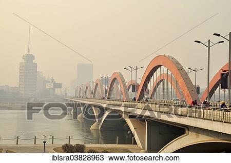 "Bridge over the Fen He River, Taiyuan, Shanxi, China, Asia" View Large Photo Image Stock Image - "Bridge over the Fen He River, Taiyuan, Shanxi, China, Asia". Fotosearch