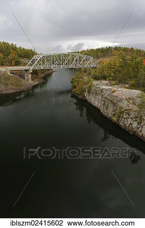 Bridge over the French River, Ontario, Canada, North America View Large Photo Image Stock Image - Bridge over the French River, Ontario, Canada, North America. Fotosearch