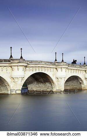 Stock Photograph - "Bridge Pont Neuf, Paris, Region of Ile-de-France, France, Europe". Fotosearch