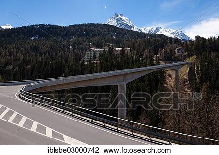 "Bridge to Vulpera and Tarasp, Robinson Club Schweizerhof, Scuol, Tarasp, Engadin, Unterengadin, Inn District, Canton of Graubunden, Switzerland, Europe" View Large Photo Image Stock Image - "Bridge to Vulpera and Tarasp, Robinson Club Schweizerhof, Scuol, Tarasp, Engadin, Unterengadin, Inn District, Canton of Graubunden, Switzerland, Europe". Fotosearch