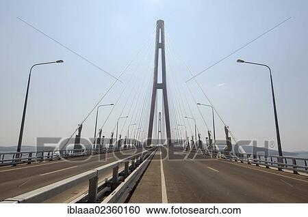 Stock Image - "Bridge Vladivostok - Russky Island, Primorsky Krai, Russia, Europe". Fotosearch