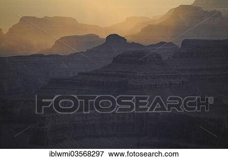 Stock Photo - "Bright Angel Canyon at dawn, South Rim, Grand Canyon National Park, Arizona, United States, North America". Fotosearch