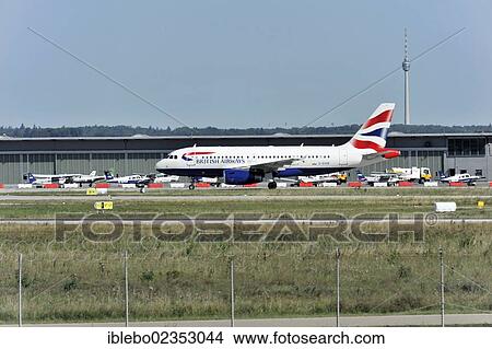 "British Airways G-EUOE Airbus A319-131 after landing at Stuttgart Airport, Stuttgart, Baden-Wuerttemberg, Germany, Europe" View Large Photo Image Picture - "British Airways G-EUOE Airbus A319-131 after landing at Stuttgart Airport, Stuttgart, Baden-Wuerttemberg, Germany, Europe". Fotosearch