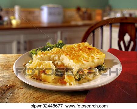 "British food, creamy vegetable potato pie" View Large Photo Image Stock Photo - "British food, creamy vegetable potato pie". Fotosearch