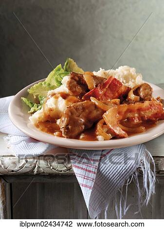 "British food, liver and bacon casserole" View Large Photo Image Stock Image - "British food, liver and bacon casserole". Fotosearch