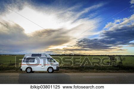 "Britz camper van on the road, Western Australia, Australia, Oceania" View Large Photo Image Stock Photography - "Britz camper van on the road, Western Australia, Australia, Oceania". Fotosearch