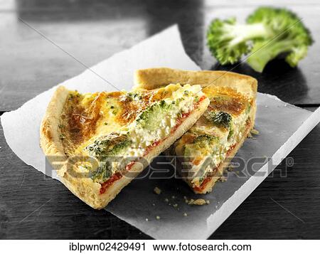 Broccoli quiche View Large Photo Image Stock Image - Broccoli quiche. Fotosearch