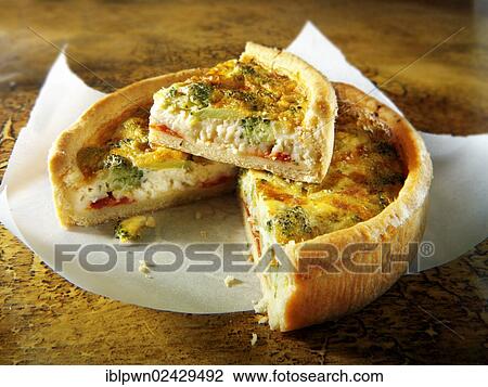 Broccoli quiche View Large Photo Image Stock Image - Broccoli quiche. Fotosearch