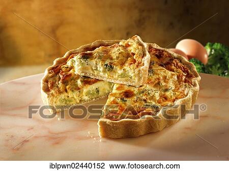Broccoli quiche View Large Photo Image Stock Image - Broccoli quiche. Fotosearch