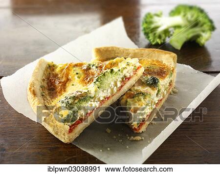Broccoli quiche View Large Photo Image Stock Image - Broccoli quiche. Fotosearch