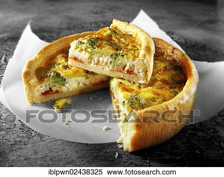 Broccoli quiche View Large Photo Image Stock Photography - Broccoli quiche. Fotosearch