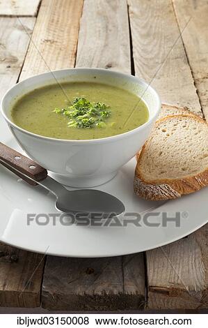 Broccoli soup View Large Photo Image Stock Photo - Broccoli soup. Fotosearch