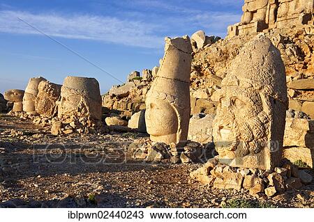 "Broken statues around the tomb of Commagene King Antiochius, on top of Mount Nemrut, Turkey, Asia" View Large Photo Image Stock Image - "Broken statues around the tomb of Commagene King Antiochius, on top of Mount Nemrut, Turkey, Asia". Fotosearch