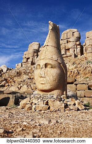 "Broken statues around the tomb of Commagene King Antiochus, on top of Mount Nemrut, Turkey, Asia" View Large Photo Image Stock Image - "Broken statues around the tomb of Commagene King Antiochus, on top of Mount Nemrut, Turkey, Asia". Fotosearch