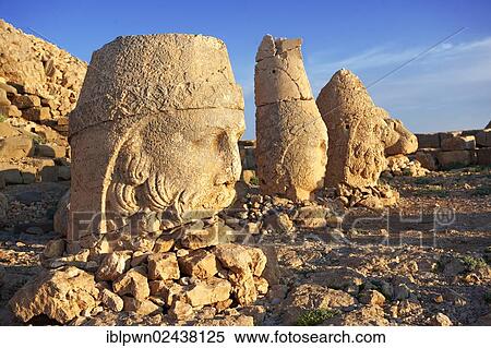 "Broken statues around the tomb of Commagene King Antochius 1 on top of Mount Nemrut, Turkey, Asia" View Large Photo Image Stock Photography - "Broken statues around the tomb of Commagene King Antochius 1 on top of Mount Nemrut, Turkey, Asia". Fotosearch