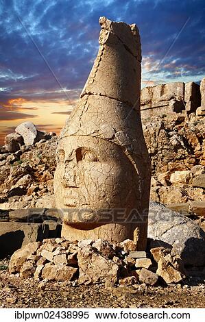 "Broken statues around the tomb of Commagene King Antochius I on top of Mount Nemrut, Turkey, Asia" View Large Photo Image Stock Photography - "Broken statues around the tomb of Commagene King Antochius I on top of Mount Nemrut, Turkey, Asia". Fotosearch