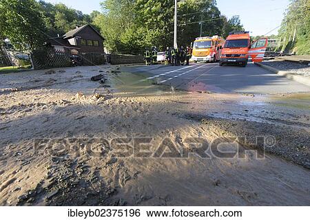 "Broken water mains in the area of Kaltentaler Abfahrt, several houses were bared by water and people trapped in buildings, Kaltental-Stuttgart, Baden-Wuerttemberg, Germany, Europe" View Large Photo Image Stock Photograph - "Broken water mains in the area of Kaltentaler Abfahrt, several houses were bared by water and people trapped in buildings, Kaltental-Stuttgart, Baden-Wuerttemberg, Germany, Europe". Fotosearch