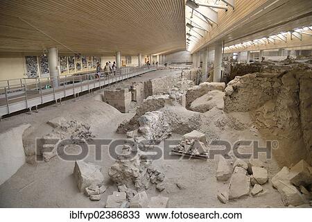 "Bronze Age-Minoan archaeological site of Akrotiri, reopened in 2012, Santorini, Cyclades, Greek Islands, Greece, Europe" View Large Photo Image Stock Image - "Bronze Age-Minoan archaeological site of Akrotiri, reopened in 2012, Santorini, Cyclades, Greek Islands, Greece, Europe". Fotosearch
