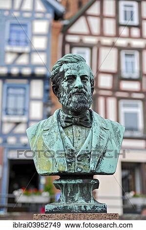 "Bronze bust, monument to Johann Philipp Reis, inventor of the telephone, historic centre, Gelnhausen, Hesse, Germany, Europe" View Large Photo Image Stock Photo - "Bronze bust, monument to Johann Philipp Reis, inventor of the telephone, historic centre, Gelnhausen, Hesse, Germany, Europe". Fotosearch