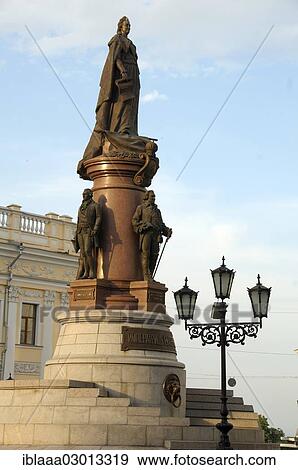 "Bronze monument of Catherine the Great, empress of Russia, Odessa, Odessa Oblast, Ukraine, Europe" View Large Photo Image Stock Photo - "Bronze monument of Catherine the Great, empress of Russia, Odessa, Odessa Oblast, Ukraine, Europe". Fotosearch