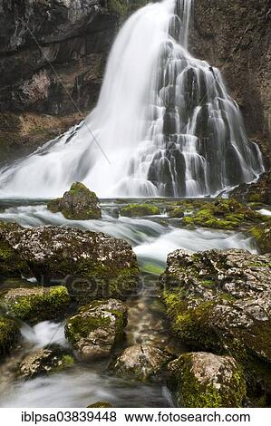 "Brook with moss-covered stones, Golling Waterfall, Salzburg, AustriaSteinen" View Large Photo Image Stock Photo - "Brook with moss-covered stones, Golling Waterfall, Salzburg, AustriaSteinen". Fotosearch