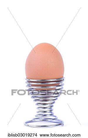 "Brown egg in egg cup, Germany, Europe" View Large Photo Image Picture - "Brown egg in egg cup, Germany, Europe". Fotosearch