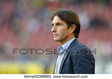 Stock Photography - "Bruno Labbadia, Trainer, VfB Stuttgart, portrait, Mercedes-Benz Arena, Stuttgart, Baden-Wuerttemberg, Germany, Europe". Fotosearch