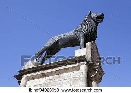 "Brunswick Lion on the Burgplatz square, Braunschweig, Lower Saxony, Germany, Europe" View Large Photo Image Stock Photo - "Brunswick Lion on the Burgplatz square, Braunschweig, Lower Saxony, Germany, Europe". Fotosearch