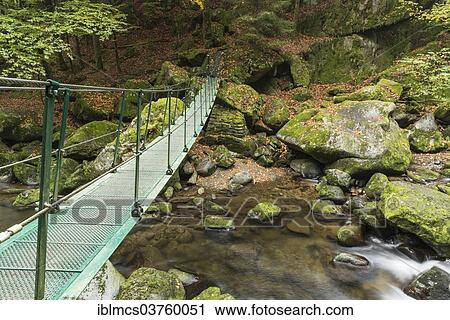 Stock Image - "Buchberger Leite, a section of the Wolfsteiner Ohe River, Bavarian Forest National Park, Ringelai, Bavaria, Germany, Europe". Fotosearch