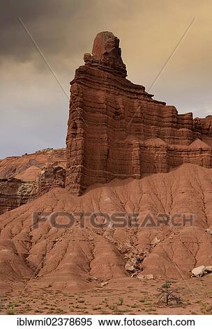 Stock Photography - "Buckle of the Waterpocket Fold, Scenic Drive Road, Capitol Reef National Park, Utah, Southwestern USA, USA". Fotosearch