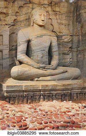 "Buddha in lotus position, Gal Vihara, UNESCO World Heritage Site, Polonnaruwa, North Central Province, Sri Lanka, Asia" View Large Photo Image Stock Photography - "Buddha in lotus position, Gal Vihara, UNESCO World Heritage Site, Polonnaruwa, North Central Province, Sri Lanka, Asia". Fotosearch