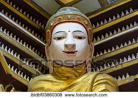 "Buddha, portrait, small Buddha figures, Mohnyin Thanboddhay or Thanbuddhei Pagoda or Paya, Monywa, Sagaing Division, Myanmar, Asia" View Large Photo Image Stock Photo - "Buddha, portrait, small Buddha figures, Mohnyin Thanboddhay or Thanbuddhei Pagoda or Paya, Monywa, Sagaing Division, Myanmar, Asia". Fotosearch