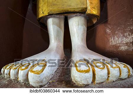"Buddha statue, feet detail, Mohnyin Thanboddhay or Thanbuddhei Pagoda or Paya, Monywa, Sagaing Division, Myanmar, Asia" View Large Photo Image Picture - "Buddha statue, feet detail, Mohnyin Thanboddhay or Thanbuddhei Pagoda or Paya, Monywa, Sagaing Division, Myanmar, Asia". Fotosearch