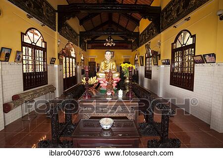 Stock Photograph - "Buddha statue in the Co Tach Pagoda, Binh Thuan Province, Vietnam, Asia". Fotosearch
