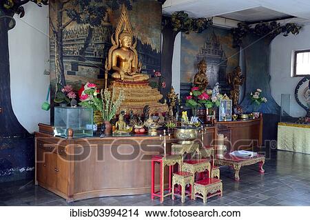 "Buddha statue on an altar in a prayer hall of the Buddhist Brahma Vihara Monastery, Banjar, North Bali, Bali, Indonesia, Asia" View Large Photo Image Picture - "Buddha statue on an altar in a prayer hall of the Buddhist Brahma Vihara Monastery, Banjar, North Bali, Bali, Indonesia, Asia". Fotosearch