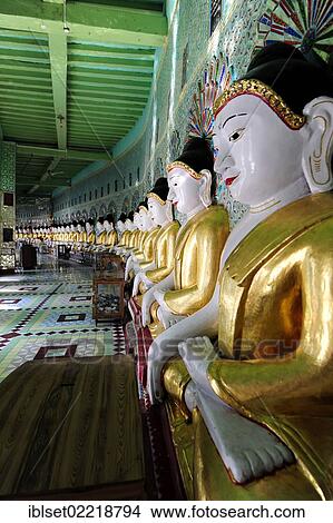 "Buddha statues in a monastery, Umin Thounzeh Pagoda, Sagaing, Mandalay, Burma also known as Myanmar, Southeast Asia, Asia" View Large Photo Image Picture - "Buddha statues in a monastery, Umin Thounzeh Pagoda, Sagaing, Mandalay, Burma also known as Myanmar, Southeast Asia, Asia". Fotosearch