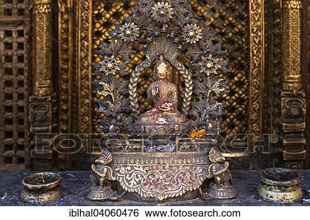 "Buddhist bronze figure in Buddhist monastery Kwa Bahal, Golden Temple, Patan, Nepal, Asia" View Large Photo Image Stock Photograph - "Buddhist bronze figure in Buddhist monastery Kwa Bahal, Golden Temple, Patan, Nepal, Asia". Fotosearch