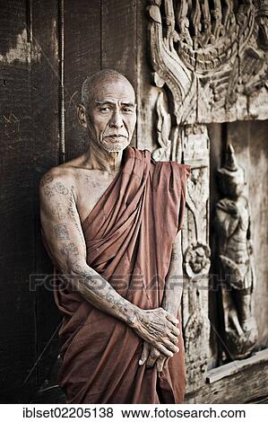 "Buddhist monk at a monastery in Burma, Myanmar, Southeast Asia, Asia" View Large Photo Image Stock Photo - "Buddhist monk at a monastery in Burma, Myanmar, Southeast Asia, Asia". Fotosearch