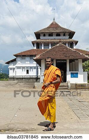 "Buddhist monk with an orange robe, Gadaladeniya Temple, Pilimathalawa, Central Province, Sri Lanka, Asia" View Large Photo Image Stock Photography - "Buddhist monk with an orange robe, Gadaladeniya Temple, Pilimathalawa, Central Province, Sri Lanka, Asia". Fotosearch
