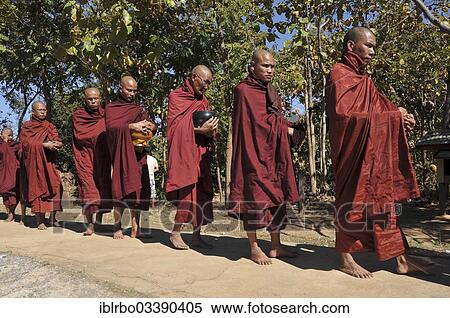 "Buddhist monks collecting alms, Full Moon Festival in December, Nyaung Shwe, Shan State, Myanmar, Burma, Asia" View Large Photo Image Stock Photography - "Buddhist monks collecting alms, Full Moon Festival in December, Nyaung Shwe, Shan State, Myanmar, Burma, Asia". Fotosearch
