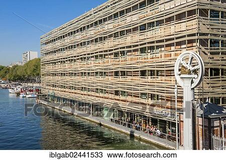 "Building along the Canal de l'Ourcq, Paris, France, Europe" View Large Photo Image Stock Image - "Building along the Canal de l'Ourcq, Paris, France, Europe". Fotosearch